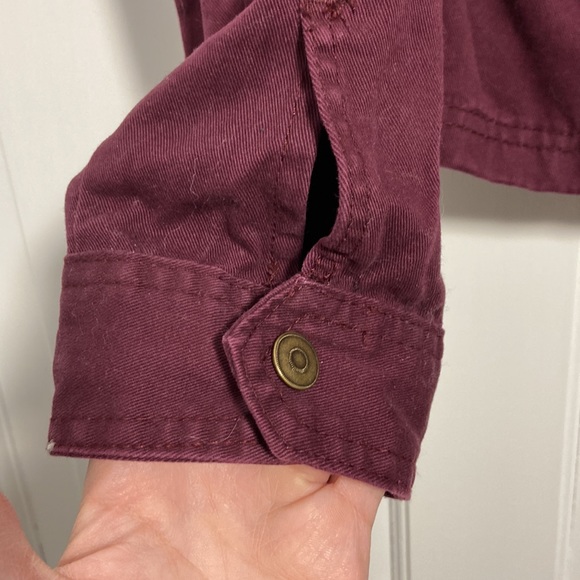 Maroon utility jacket - Picture 3 of 7